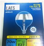 Lampadina cupola argentata ad anello 70W GLOBO